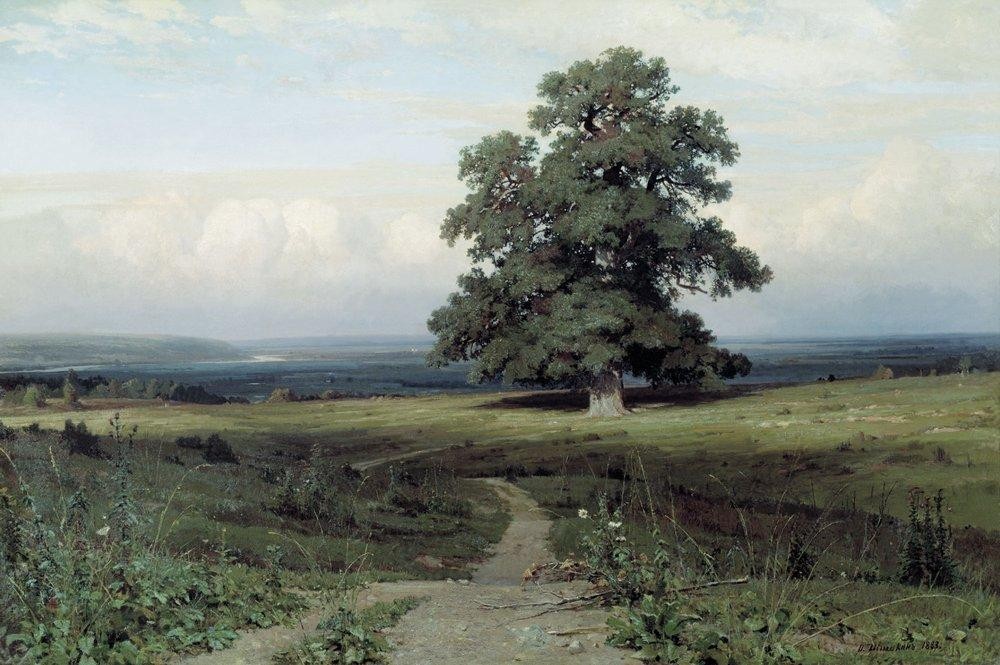 Among the open valley by Ivan Shishkin