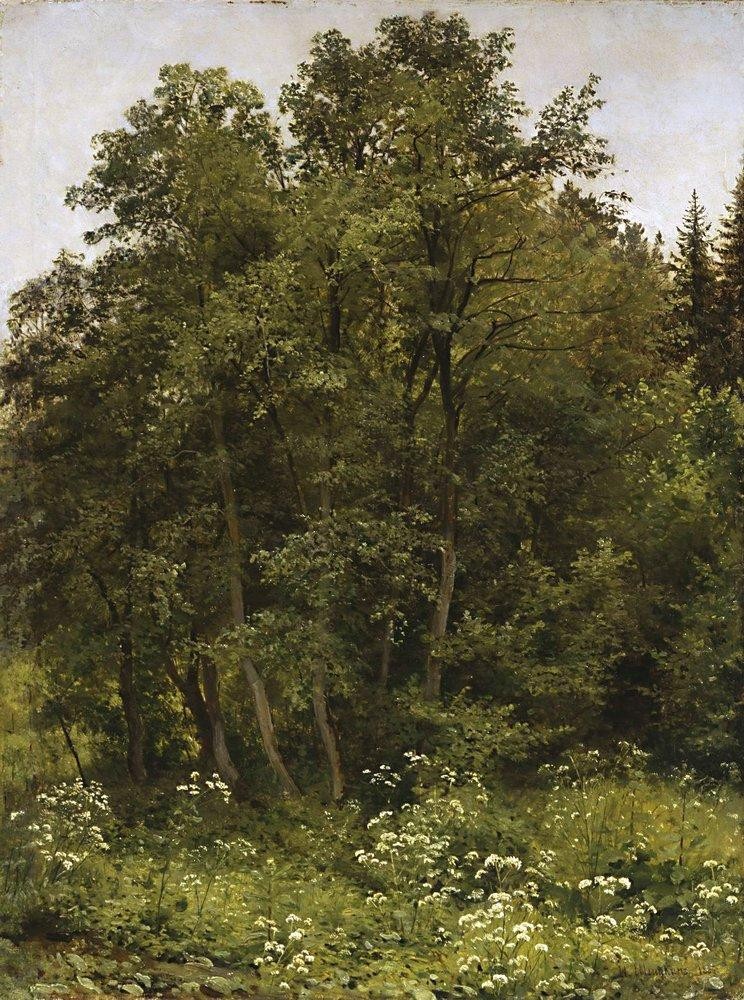 At the edge of the forest by Ivan Shishkin