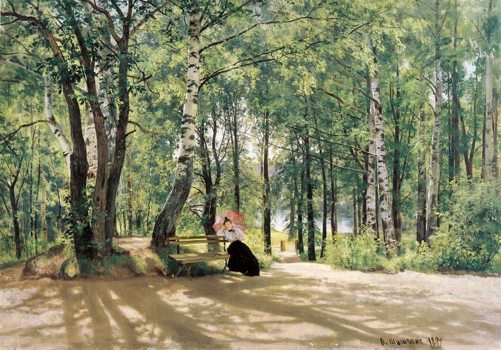 At the Summer Cottage by Ivan Shishkin