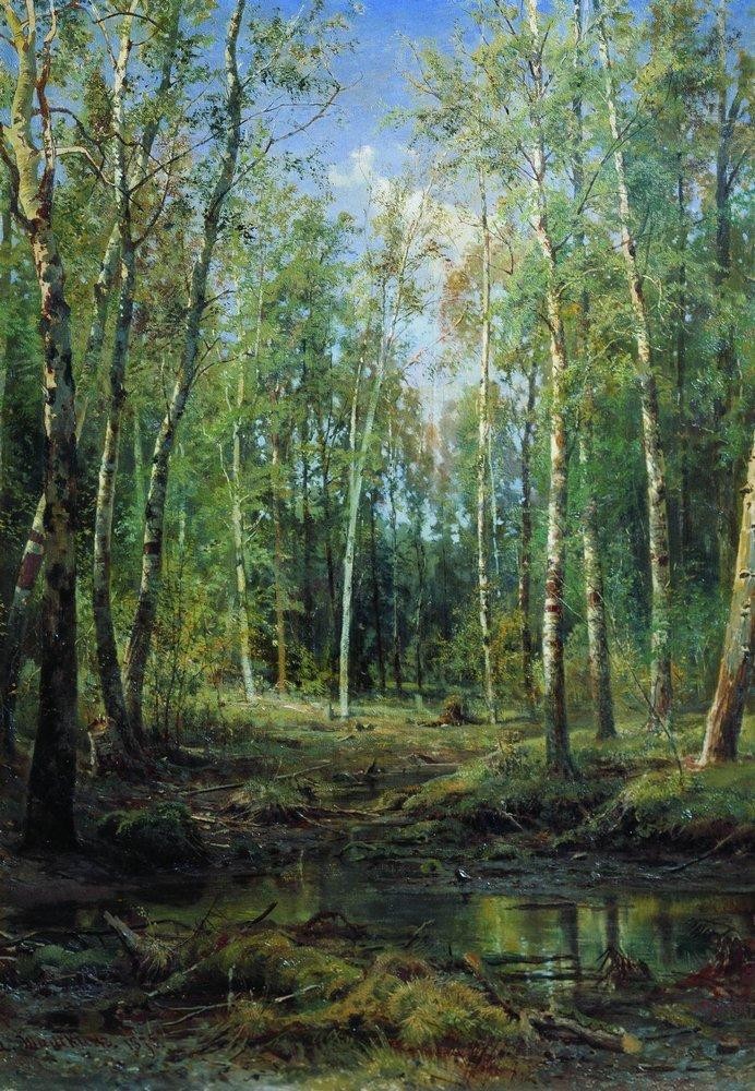 Birch Grove by Ivan Shishkin