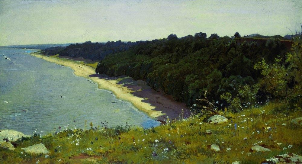 By the seashore by Ivan Shishkin