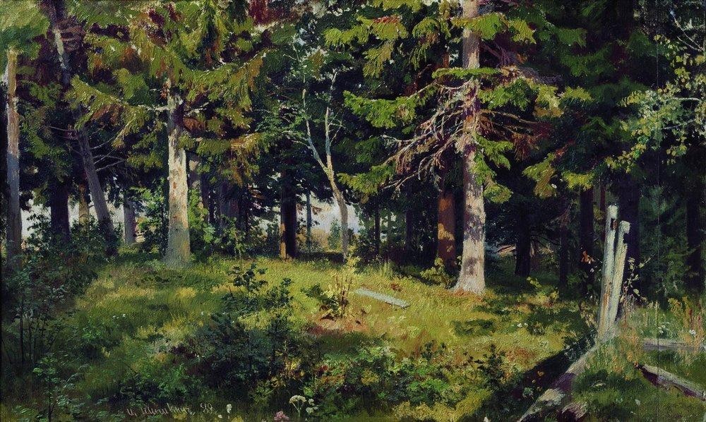 Clearing in the forest by Ivan Shishkin