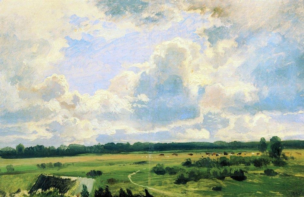 Cloudy day by Ivan Shishkin