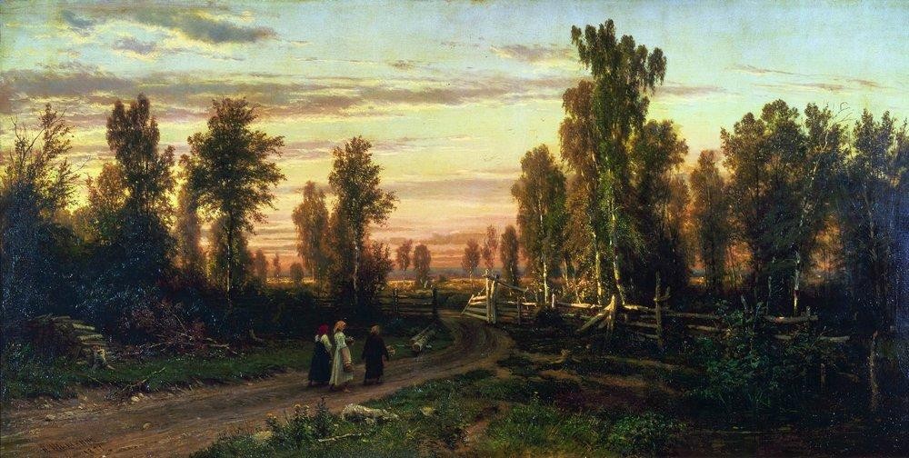 Evening by Ivan Shishkin