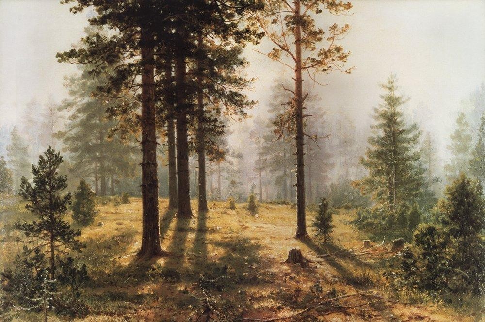Fog in the forest by Ivan Shishkin