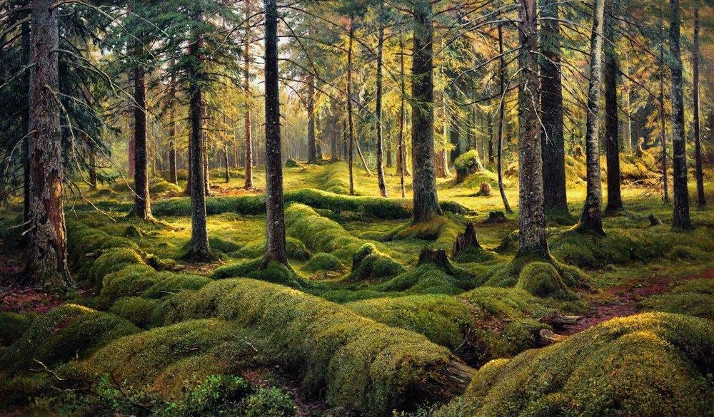Forest cemetery by Ivan Shishkin