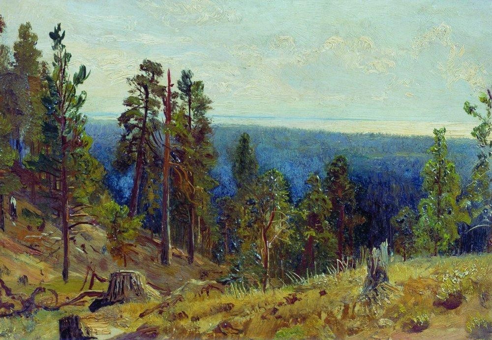 Forest horizont by Ivan Shishkin