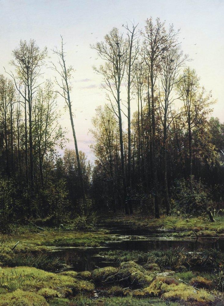 Forest in spring by Ivan Shishkin