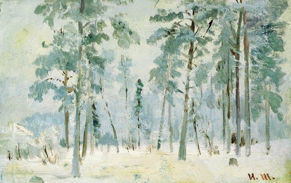 Forest into the frost by Ivan Shishkin