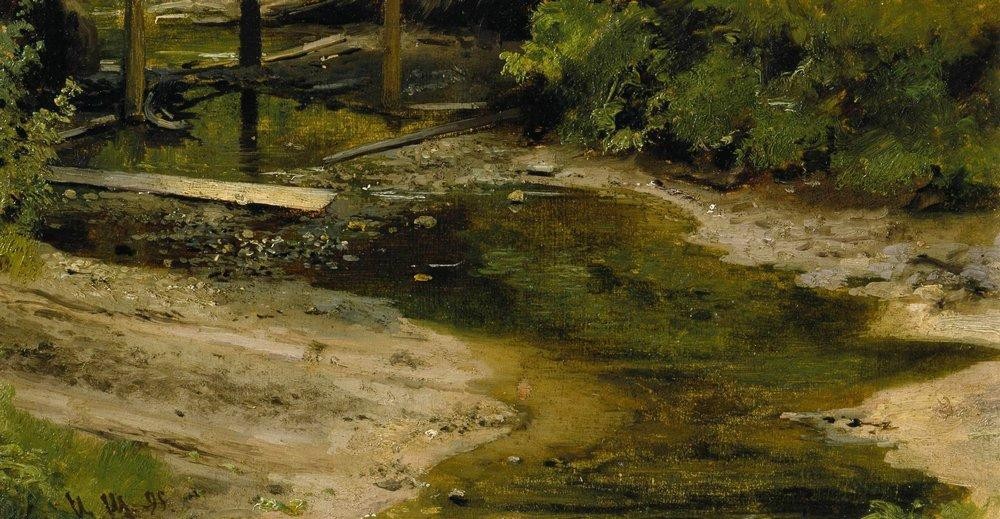 Forest River by Ivan Shishkin