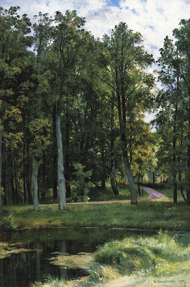 Forest road by Ivan Shishkin