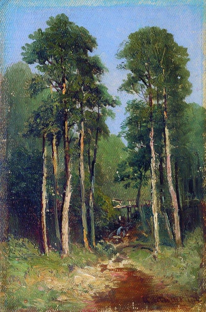 Forest stream by Ivan Shishkin