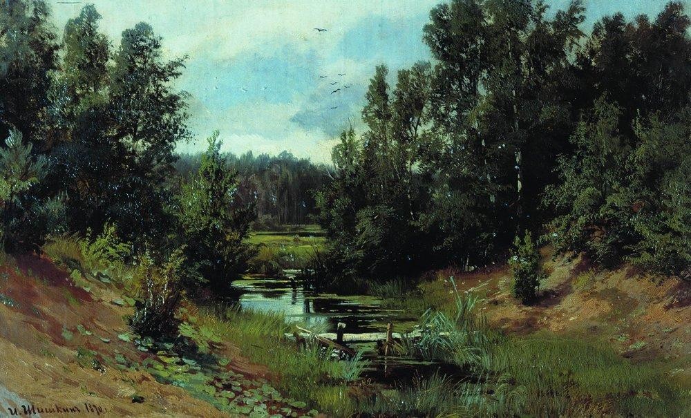 Forest Stream by Ivan Shishkin