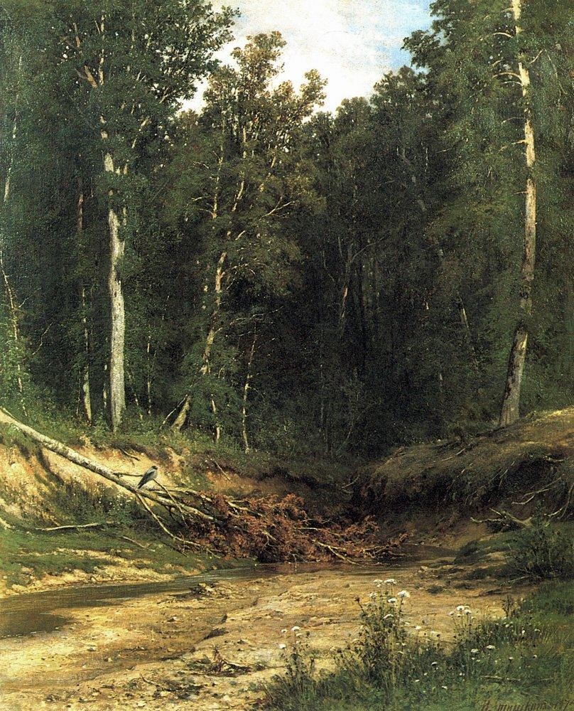 Forest Stream by Ivan Shishkin