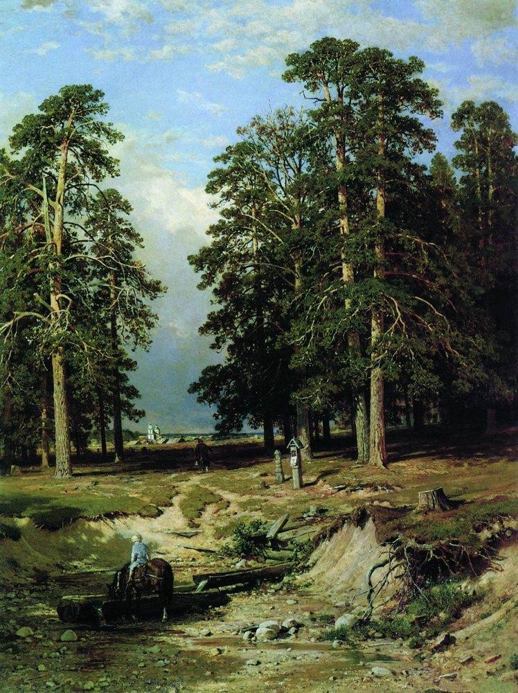 Holy Creek near Yelabuga by Ivan Shishkin