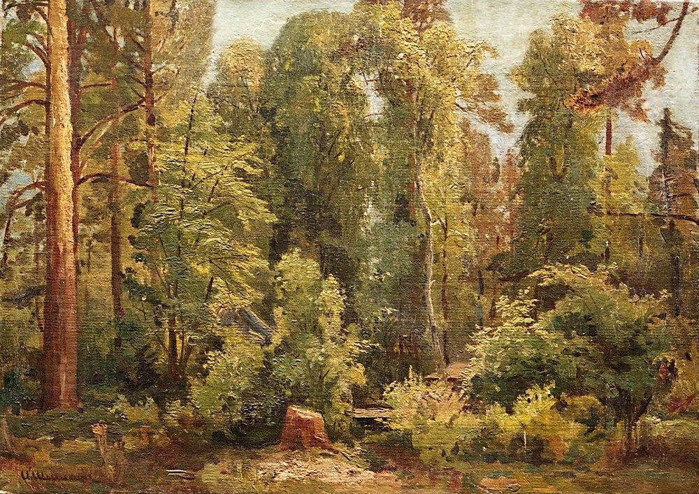 In the forest by Ivan Shishkin