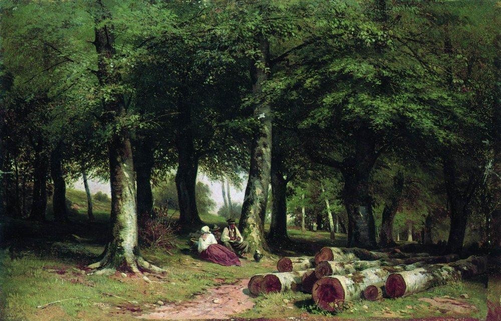 In the Grove by Ivan Shishkin