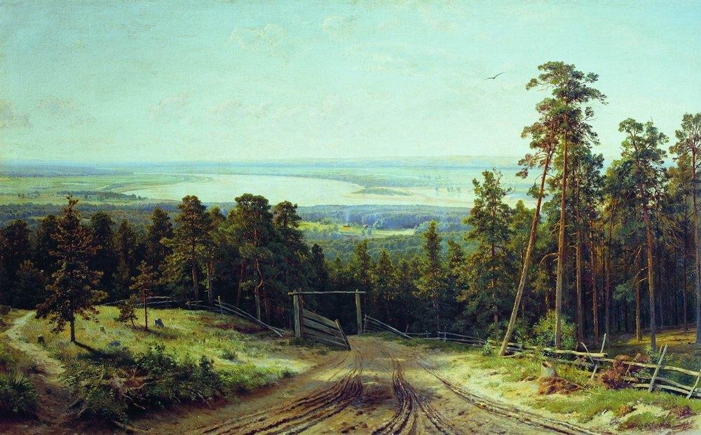 Kama Near Yelabuga by Ivan Shishkin