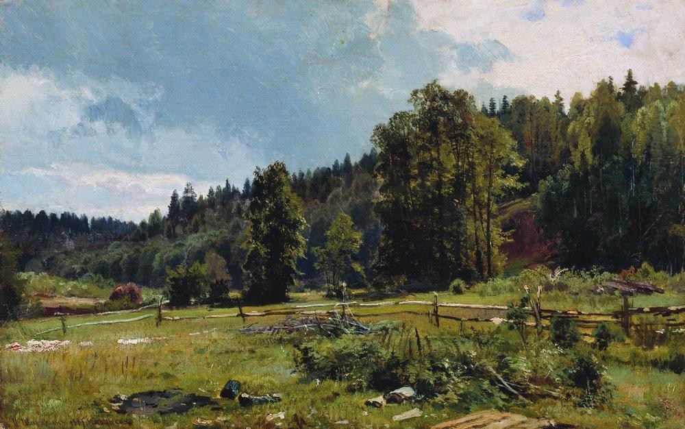 Meadow at the forest edge. Siverskaya by Ivan Shishkin