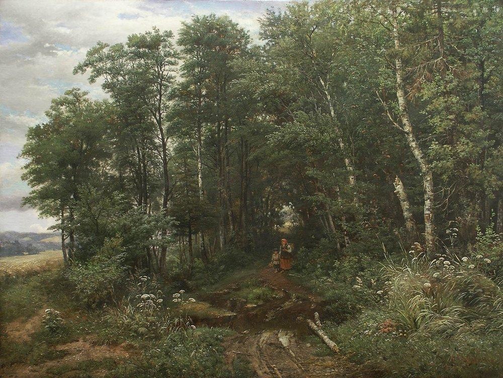 Mushroom pickers by Ivan Shishkin