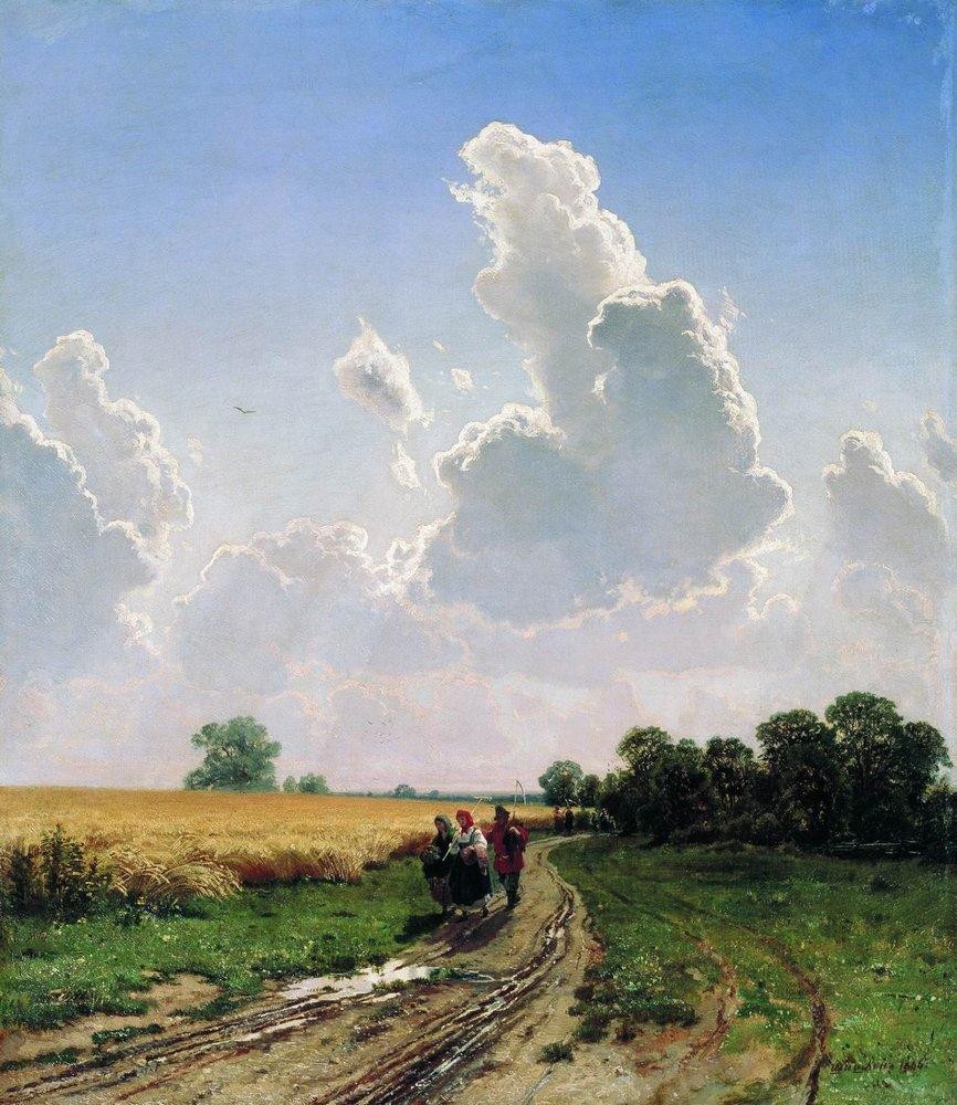 Noon. Suburbs of Moscow. Bratsevo by Ivan Shishkin