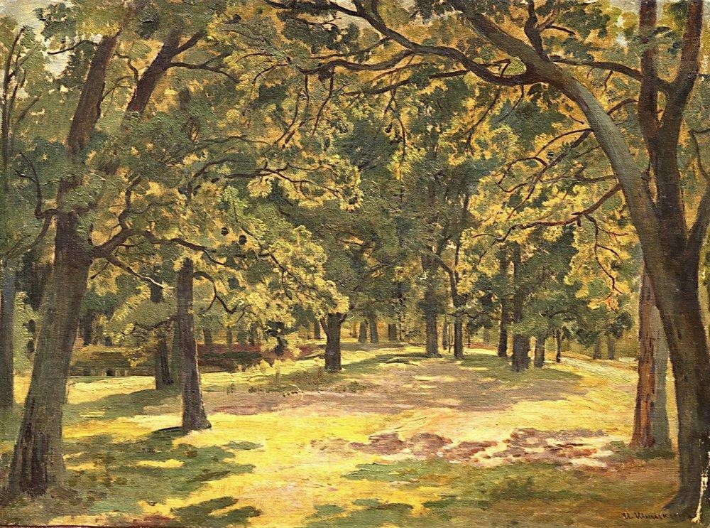 Oak forest by Ivan Shishkin