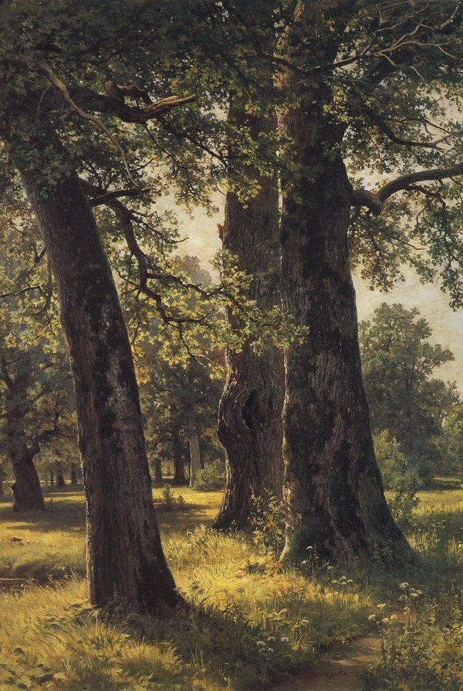 Oaks by Ivan Shishkin