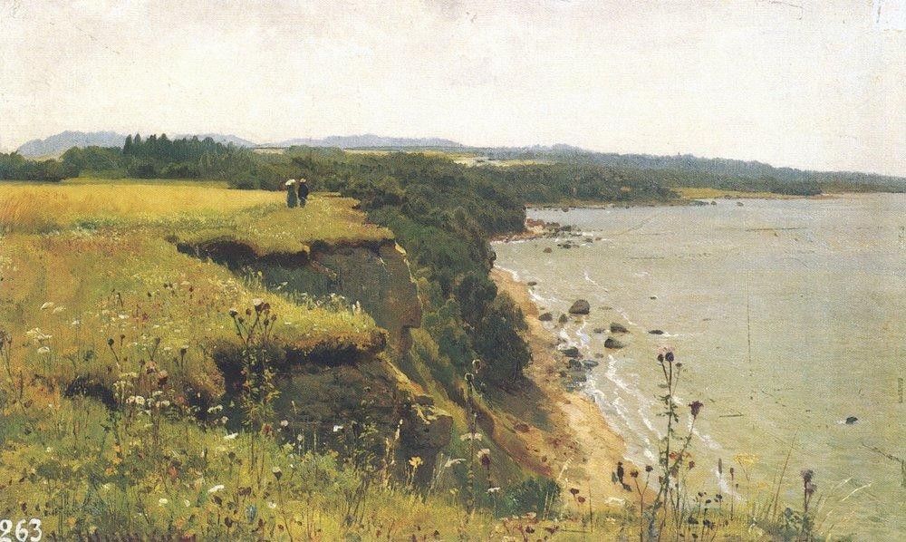On the Shore of the Gulf of Finland. Udrias Near Narva by Ivan Shishkin