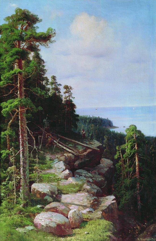 Over the embankment by Ivan Shishkin