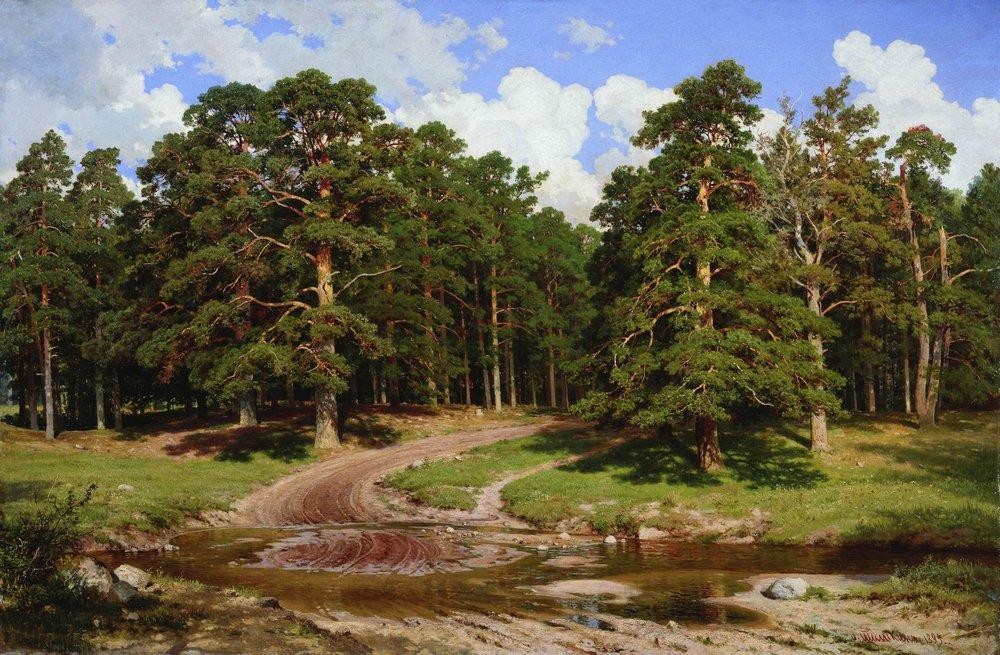 Pine forest by Ivan Shishkin