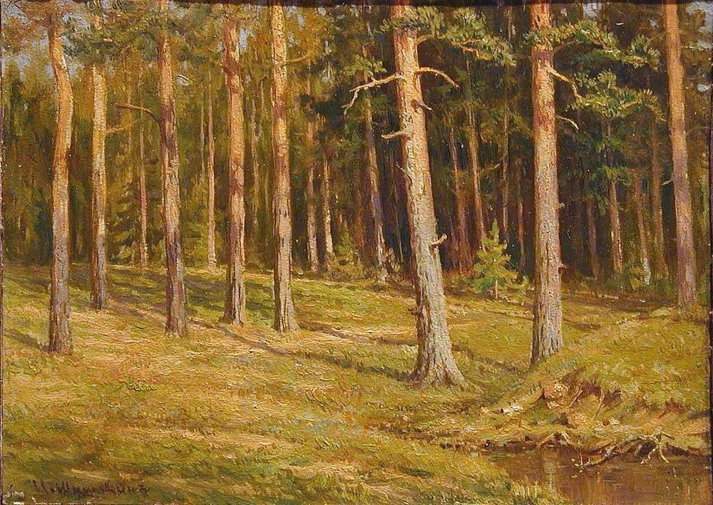 Pine forest by Ivan Shishkin