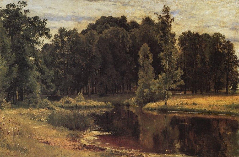 Pond in a Old Park by Ivan Shishkin