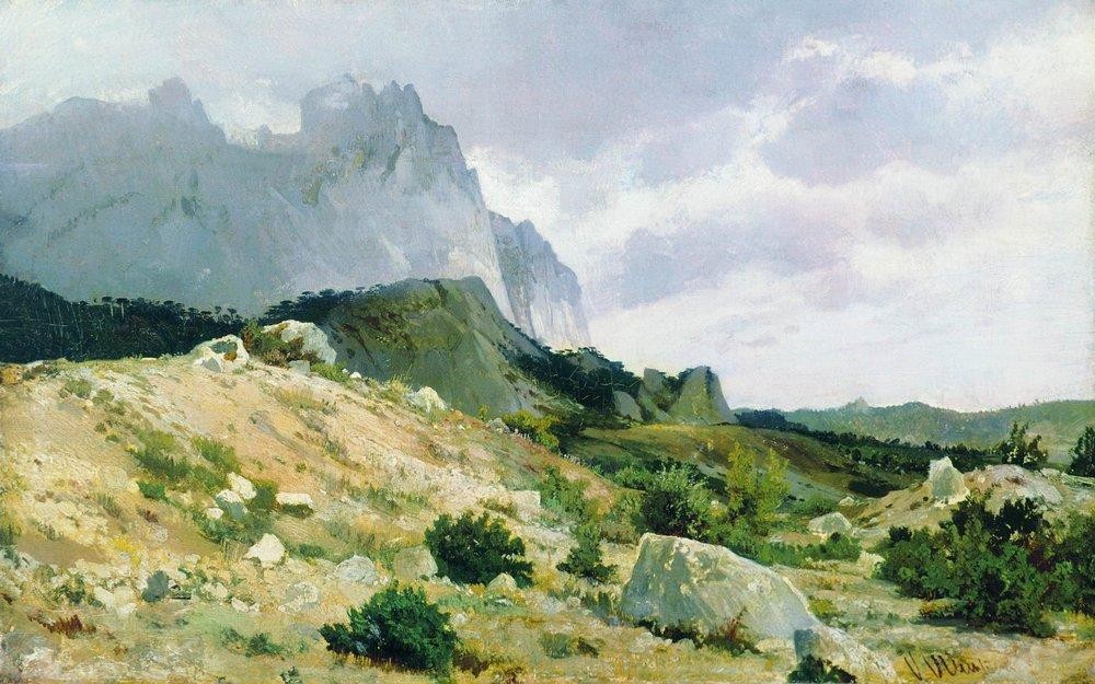 Rocky shore by Ivan Shishkin