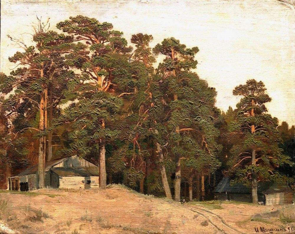 Sandy road by Ivan Shishkin