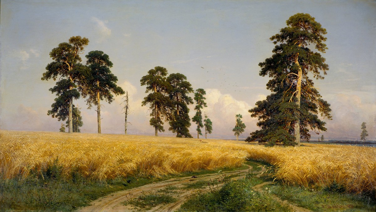 The Field of Wheat by Ivan Shishkin
