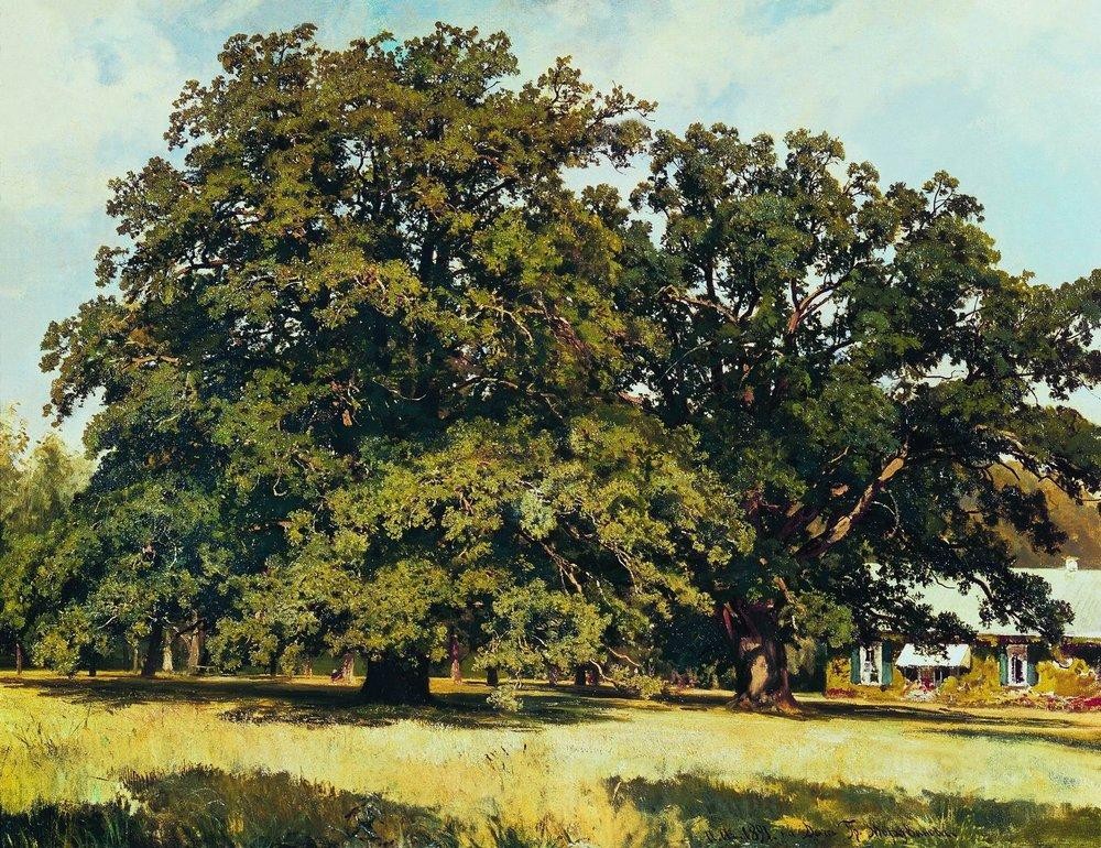 The Mordvinovo Oaks by Ivan Shishkin