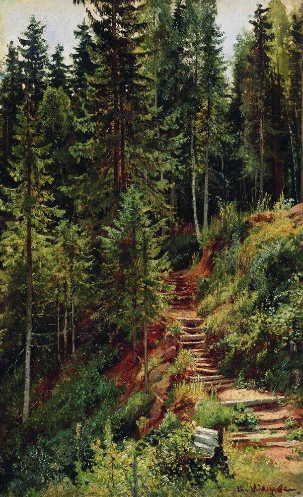 The path in the forest by Ivan Shishkin