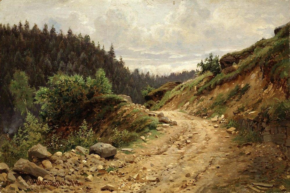 The road by Ivan Shishkin
