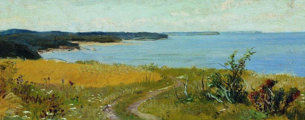 View of the beach by Ivan Shishkin