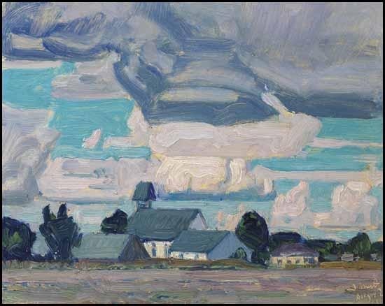 Cloudy Sky, Thornhill Church by J. E. H. MacDonald