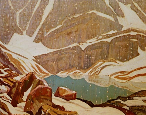 Mountain Snowfall, Lake Oesa by J. E. H. MacDonald