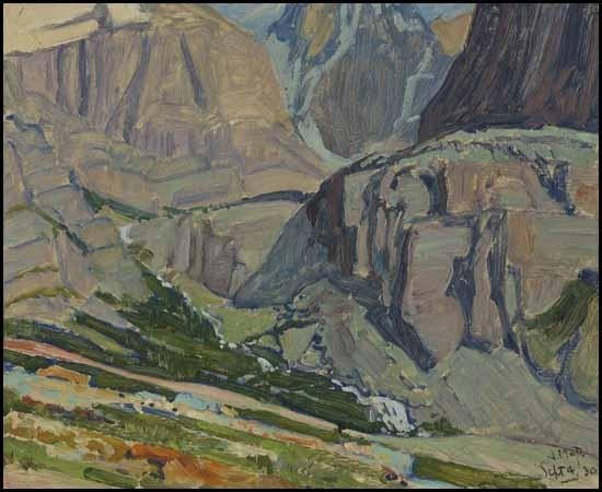 Valley and Stream, Oesa Trail, Lake O'Hara by J. E. H. MacDonald