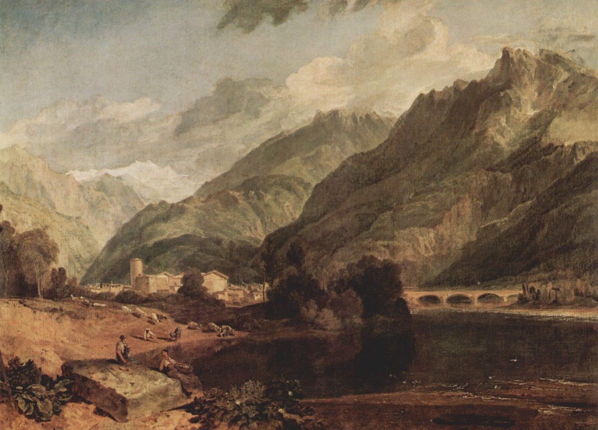 Bonneville, Savoy with Mont Blanc by J.M.W. Turner
