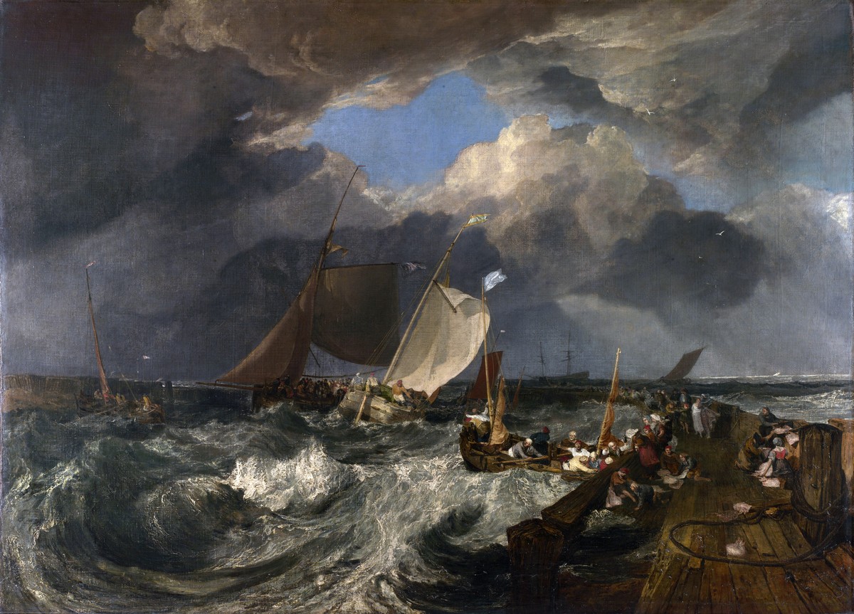 Calais Pier, with French Poissards Preparing for Sea, an English Packeet Arriving by J.M.W. Turner