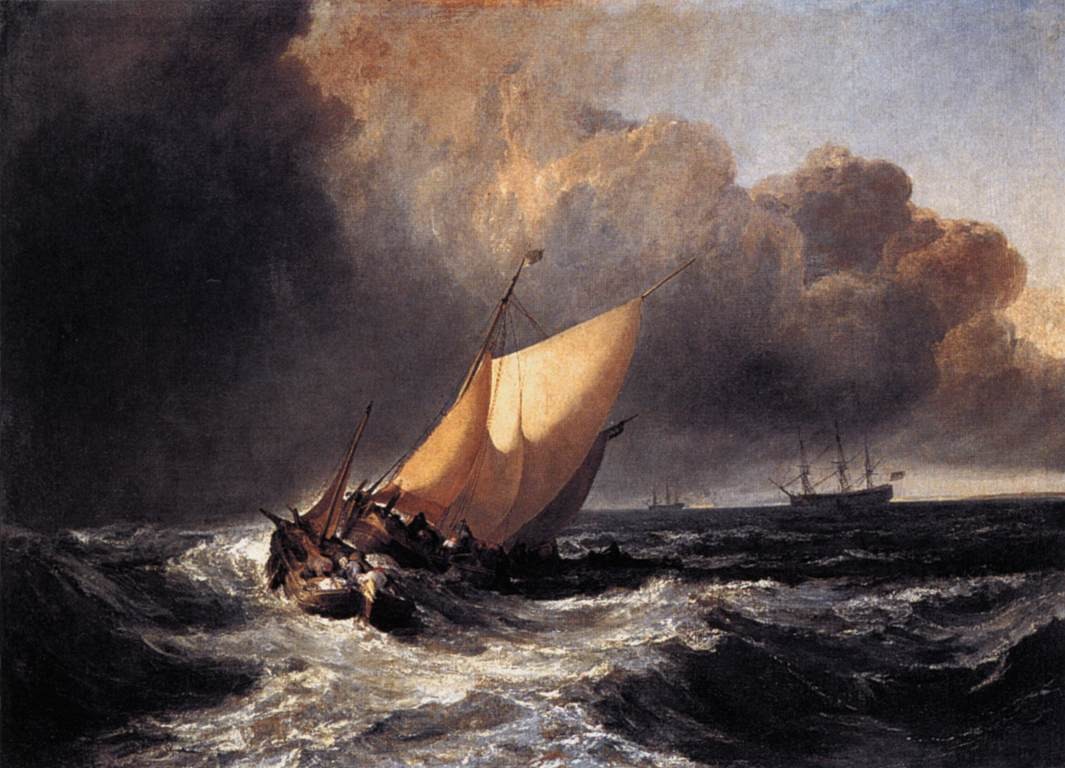Dutch Boats in a Gale by J.M.W. Turner