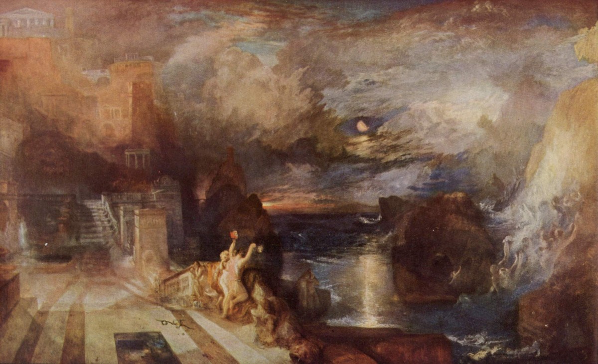 Hero and Leander's farewell by J.M.W. Turner