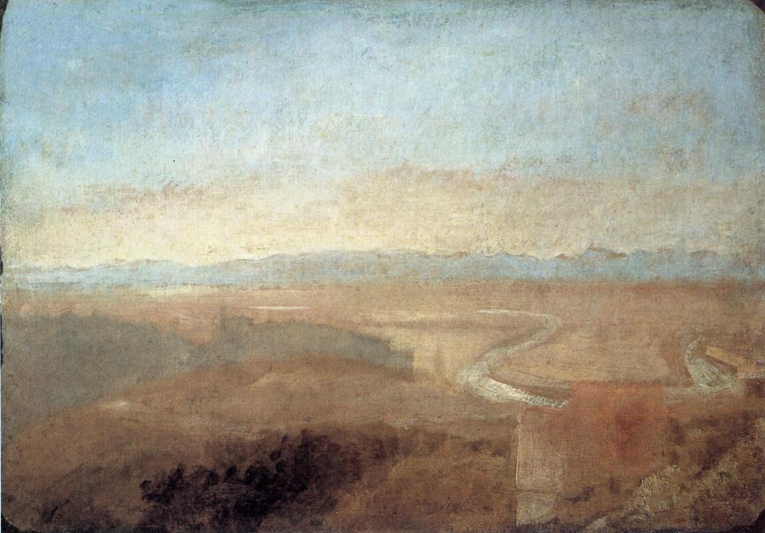 Hill Town on the Edge of the Campagna by J.M.W. Turner