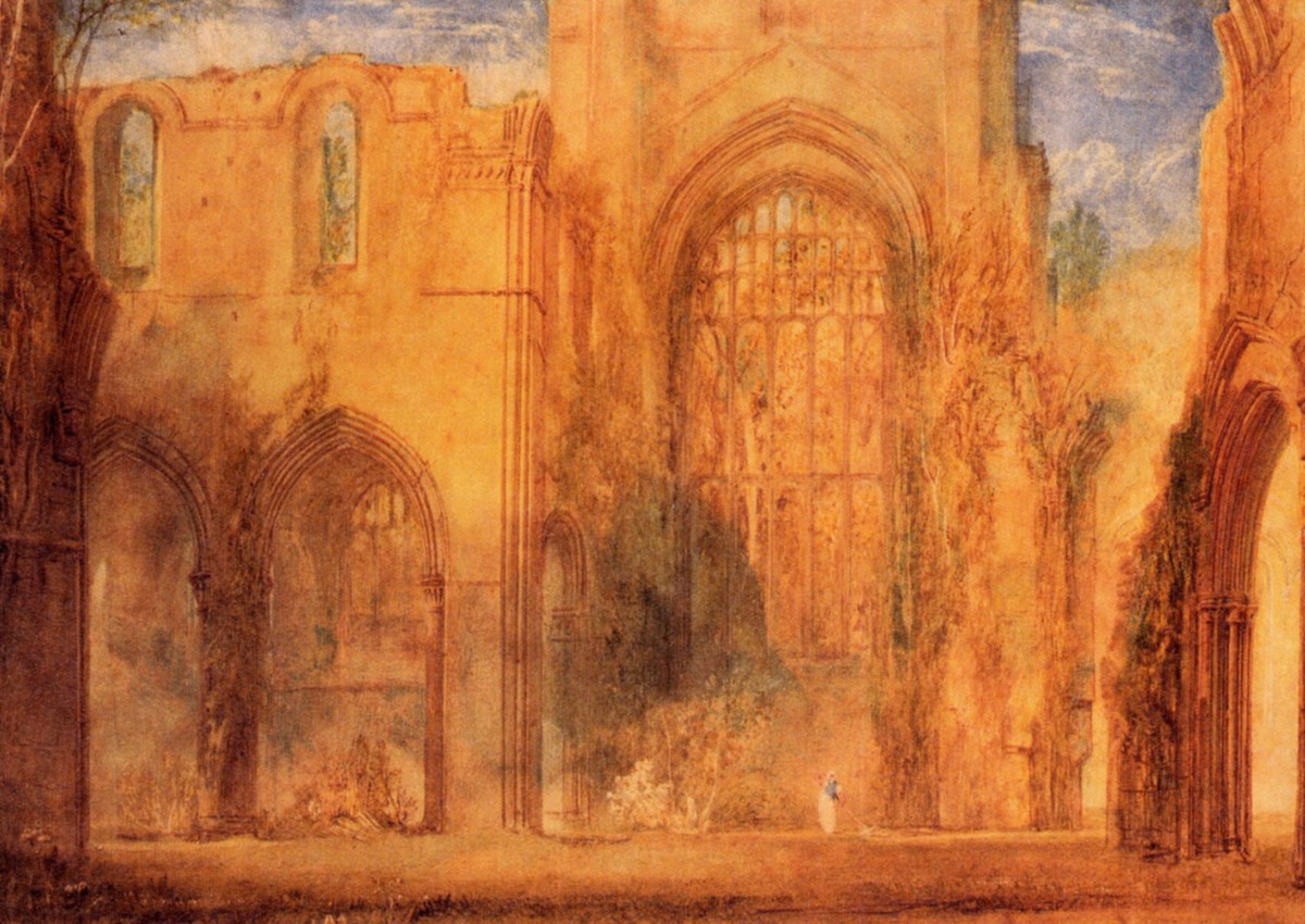Interior of Fountains Abbey, Yorkshire by J.M.W. Turner