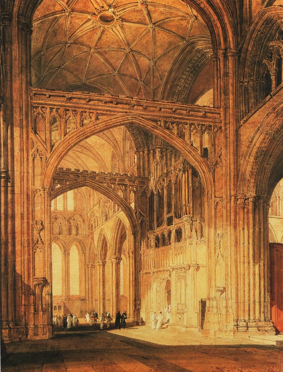 Interior of Salisbury Cathedral by J.M.W. Turner
