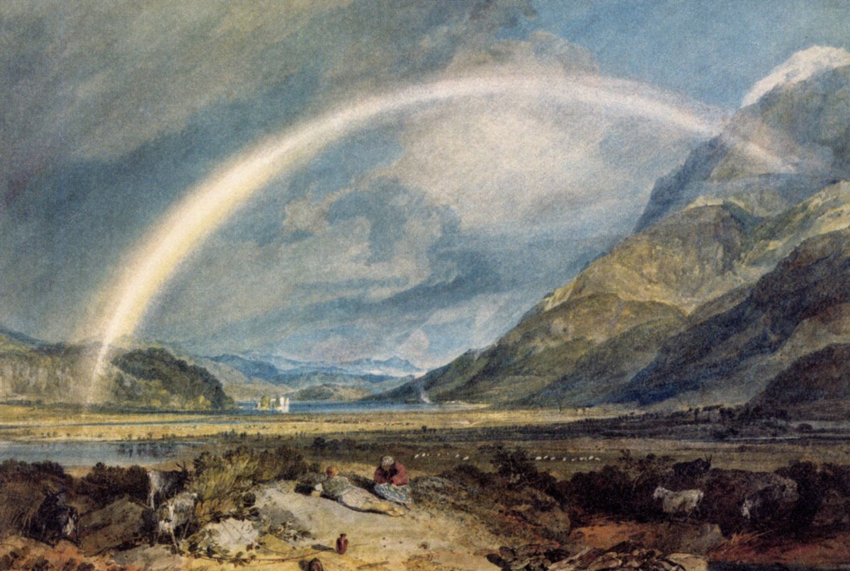 Kilchern Castle, with the Cruchan Ben Mountains, Scotland Noon by J.M.W. Turner